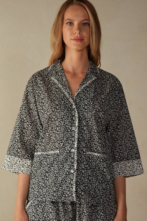 Intimissimi A Floral Affair Kanvas Shirt Floral - 986i - St.Floral | FQMTX-0487