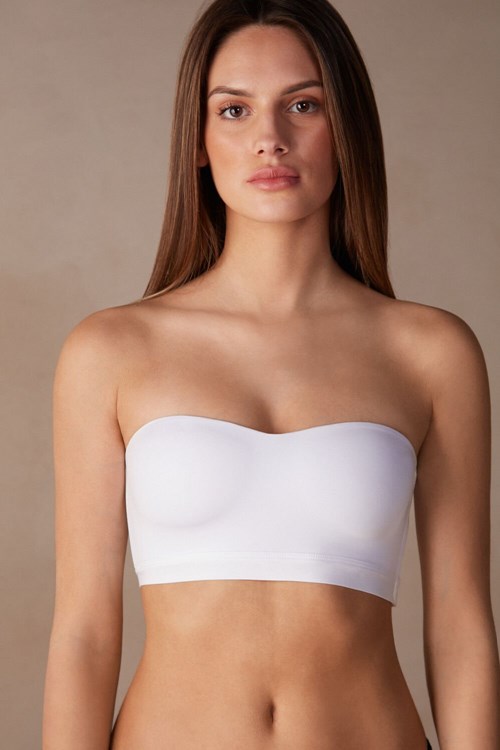 Intimissimi Bra Top in Ultralight Microfiber Beyaz Beyaz | FYDIB-8051