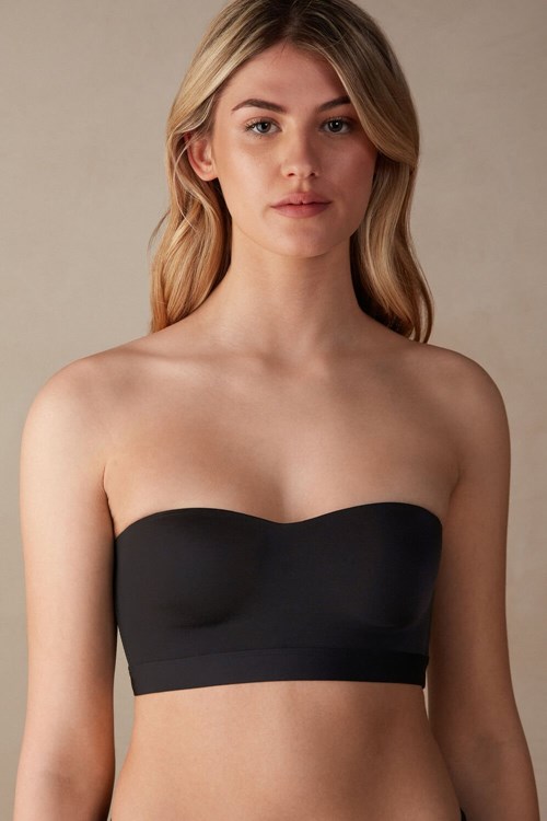 Intimissimi Bra Top in Ultralight Microfiber Siyah Siyah | LIEON-6104