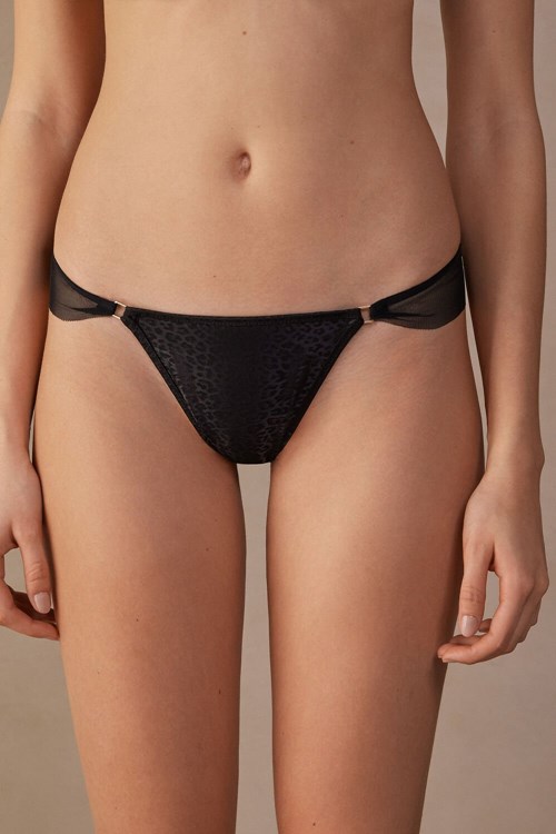 Intimissimi Cool Minimal Brazilian Siyah Siyah | KQZWJ-0923