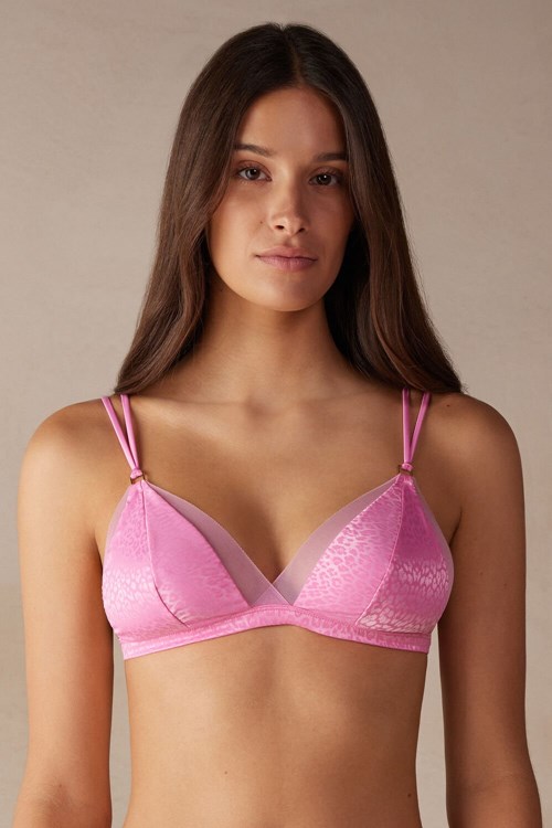 Intimissimi Cool Minimal Emma Triangle Bra Pembe Pembe | ZRDNT-9287