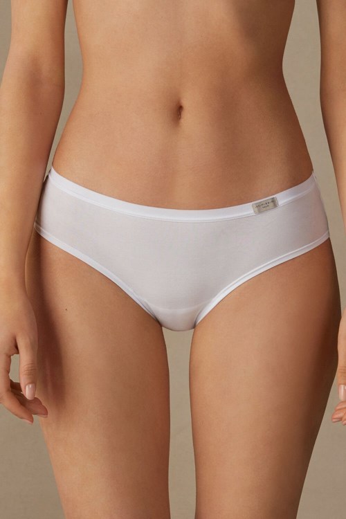 Intimissimi Cozy Panties in Pamuklu Beyaz Beyaz | GDROC-8931