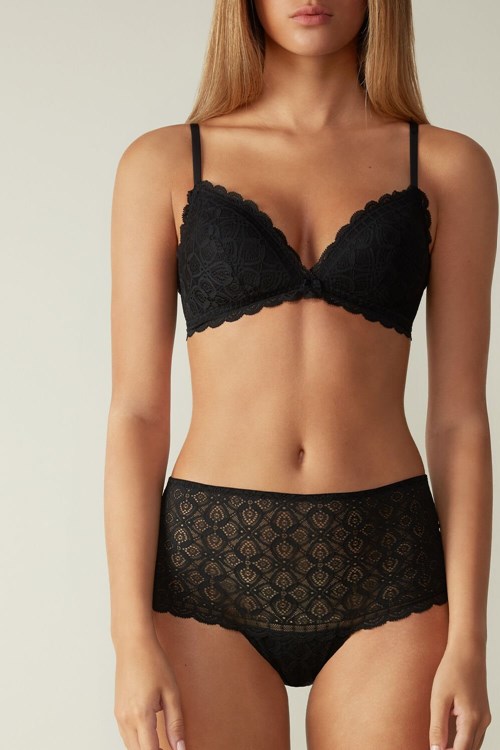 Intimissimi Dantel Hipster Siyah Siyah | EXMJC-9612