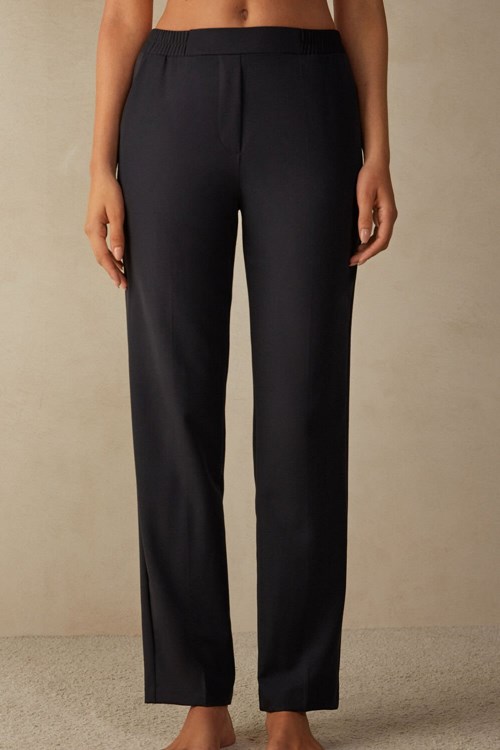 Intimissimi Düz Cut Pants with Pockets Siyah Siyah | VHGMC-9328