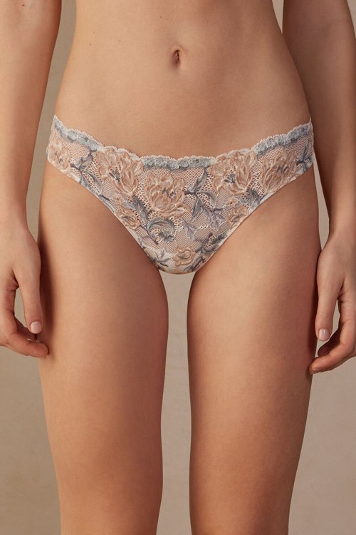 Intimissimi Ephemeral Beauty Brazilian Beyaz Baskılı | MPKGX-7891