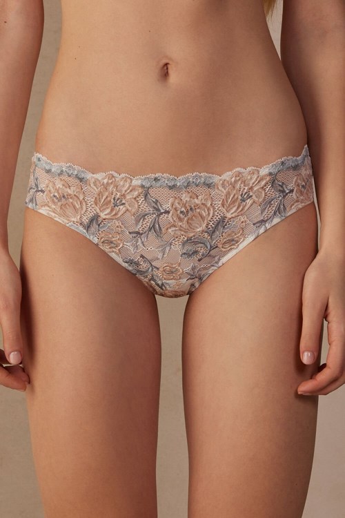 Intimissimi Ephemeral Beauty Panties Beyaz Baskılı | XZBOG-3160