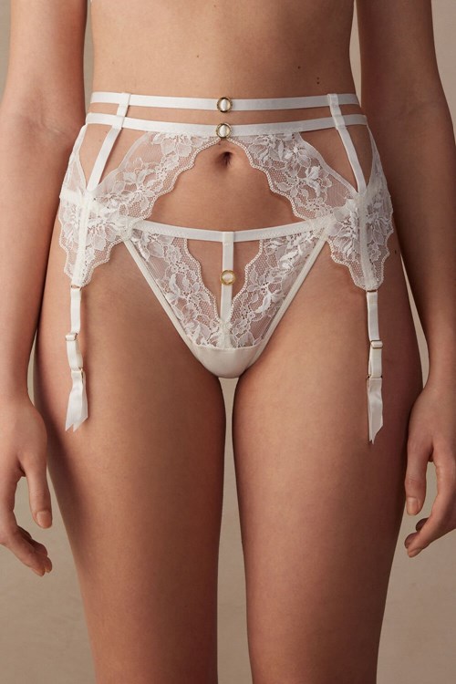 Intimissimi Fearless Femininity Garter Belt Beyaz | XLZDK-8076