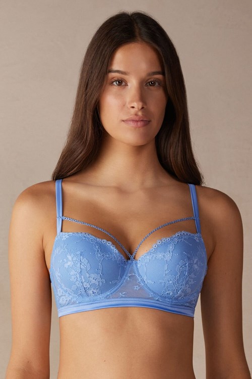 Intimissimi Feeling Beautiful Sofia Balconette Bra Açık Mavi Açık Mavi | MZBLW-2059