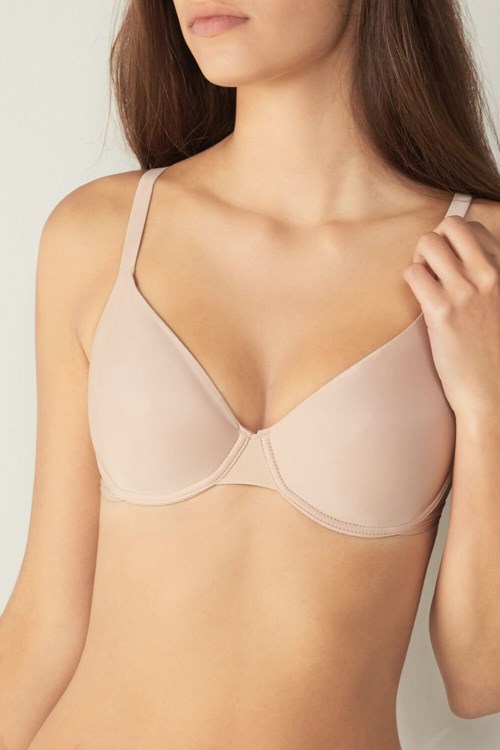 Intimissimi Francesca Ultralight Microfiber Balconette Bra Bej Rengi | WAIKC-5170