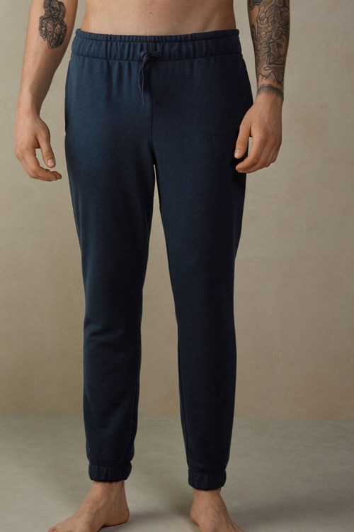 Intimissimi Full Length Hafif Sweatpants Mavi Mavi | YZUSB-6049