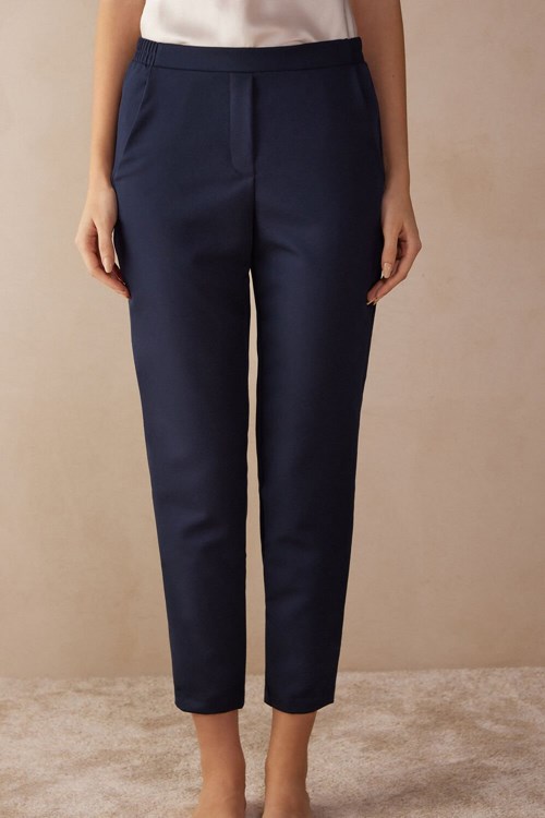 Intimissimi Full Length Pants with Pockets Mavi Mavi | WDQFY-6107