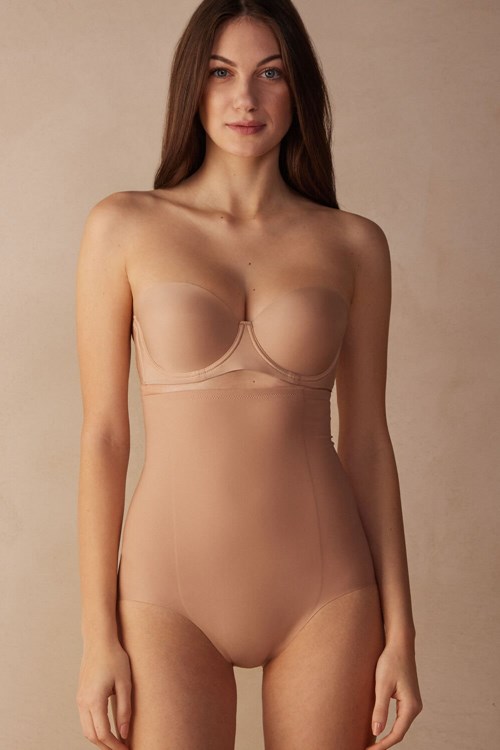 Intimissimi High Belli Shaping Hipster in Seamless Microfiber Bej Rengi | JSHUO-0327