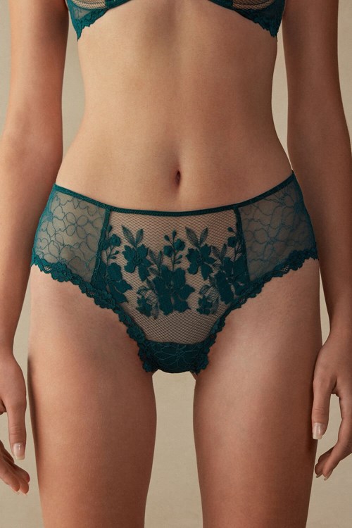 Intimissimi In Full Bloom Hipster Brazilian Yeşil | LRBKC-4763