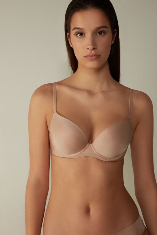 Intimissimi Irina Microfiber Balconette Bra Bej Rengi | RAHCL-1297