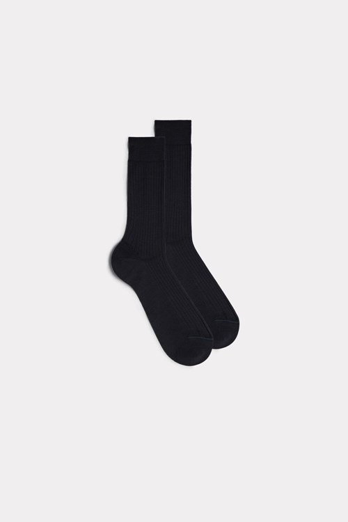 Intimissimi Kısa Nervürlü Egyptian Pamuklu Socks Gri | FAVRJ-6589