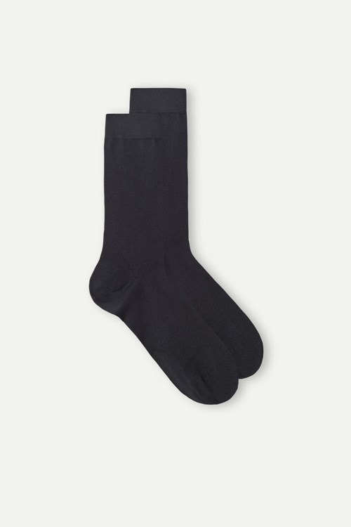 Intimissimi Kısa Socks in Stretch Supima® Pamuklu Gri | DLQCK-1462