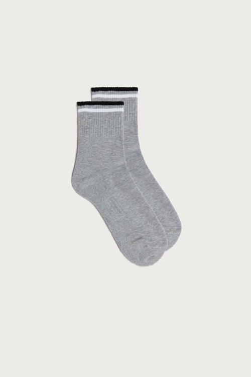 Intimissimi Kısa Sports Socks Gri | MOSGH-2483