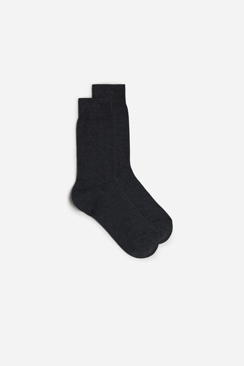Intimissimi Kısa Warm Pamuklu Socks Gri | TLPNB-5178