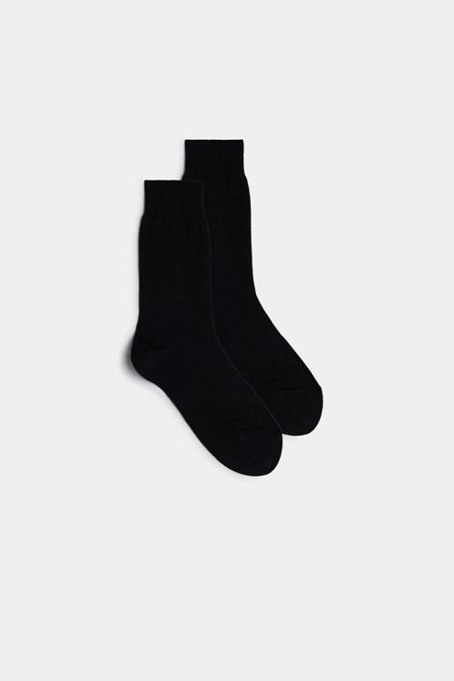 Intimissimi Kısa Warm Pamuklu Socks Siyah Siyah | AYPBW-1650