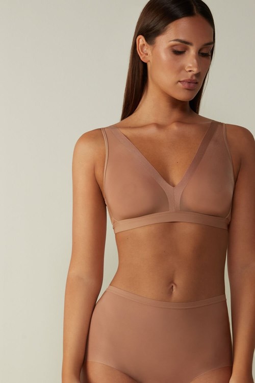 Intimissimi Lara Invisible Touch Triangle Bra Bej Rengi | JCNGD-0731