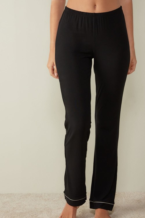 Intimissimi Long Micromodal Trousers Siyah Siyah | TDSEK-7186