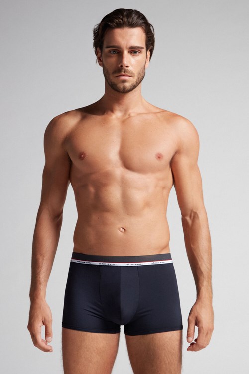 Intimissimi Micromodal Boxers Mavi Mavi | NGMOB-6439