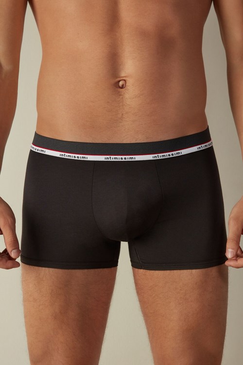 Intimissimi Micromodal Boxers Siyah Siyah | CBJKD-6032