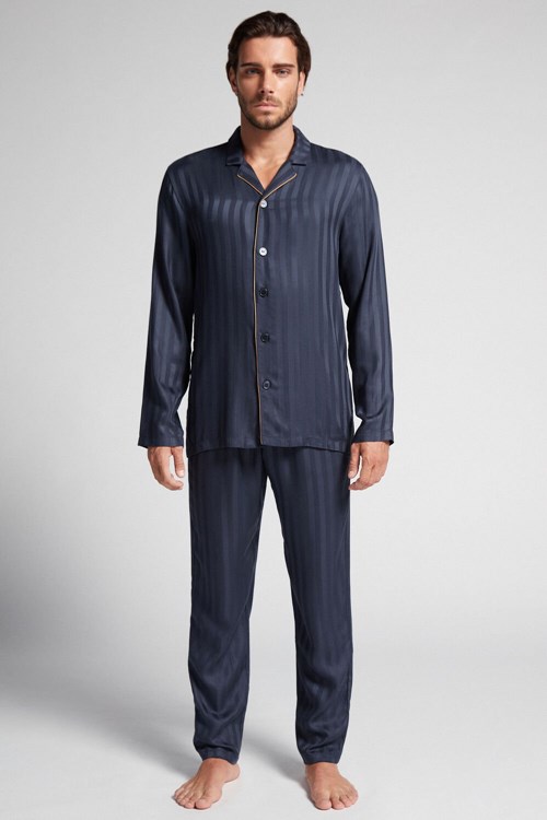 Intimissimi Modal Pajama Set Mavi Koyu Mavi | JYSDO-2465