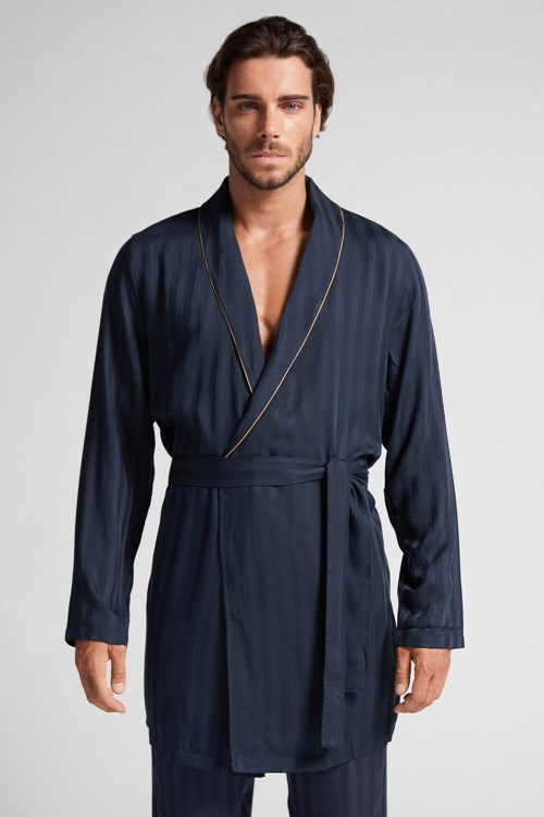 Intimissimi Modal Robe Mavi Koyu Mavi | RWFAQ-8497