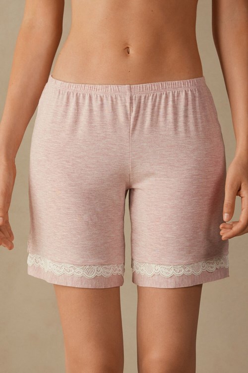 Intimissimi Modal Shorts with Dantel Details Pembe Açık Pembe | VZDGI-1406