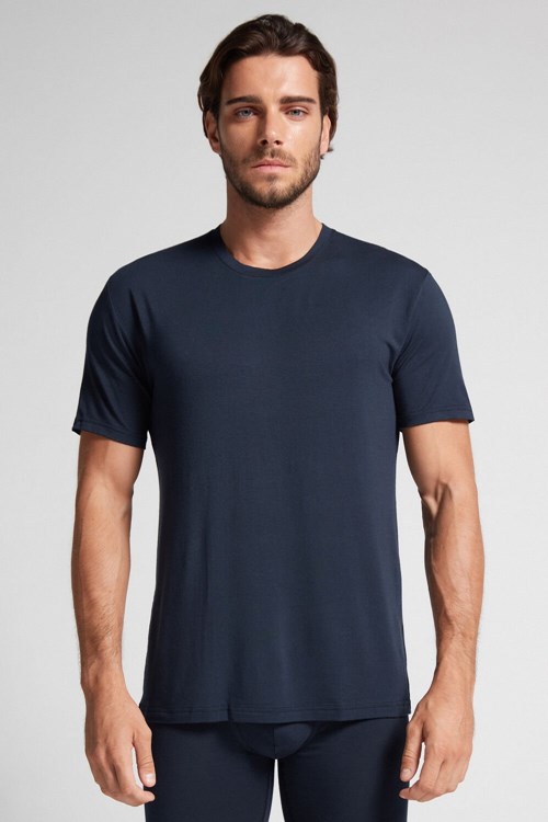 Intimissimi Modal and Silk T-shirt Mavi Mavi | PFNYJ-9816