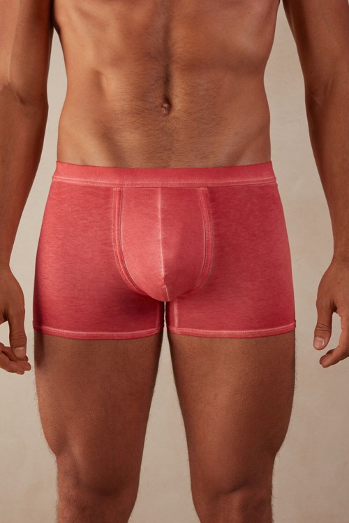 Intimissimi Natural Fresh Supima® Pamuklu Boxers Kırmızı Kırmızı | QSUFE-6203