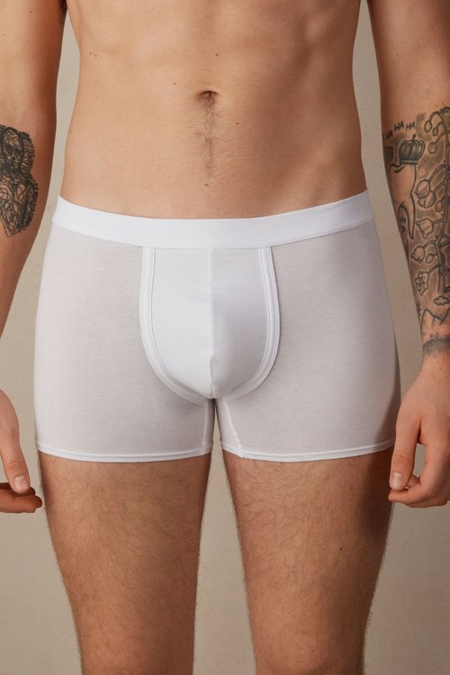 Intimissimi Natural Fresh Supima® Pamuklu Boxers Beyaz Beyaz | TAOIE-9046