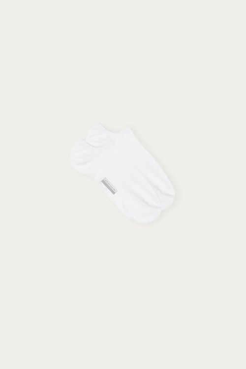 Intimissimi No-show Socks in Supima® Pamuklu Beyaz Beyaz | PIXCQ-5497