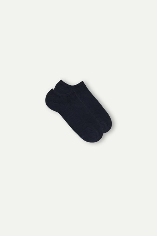 Intimissimi No-show Socks in Terrycloth Mavi Mavi | LJXCG-8645