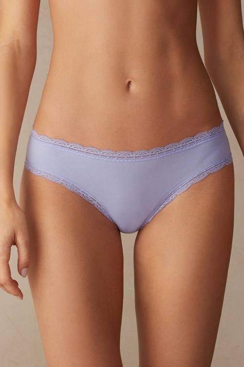 Intimissimi Pamuklu and Dantel Panties Lavanta | GUYXL-6801