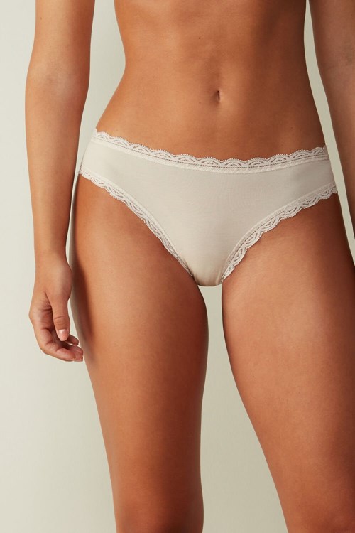Intimissimi Pamuklu and Dantel Panties Pembe | EQFYV-1290