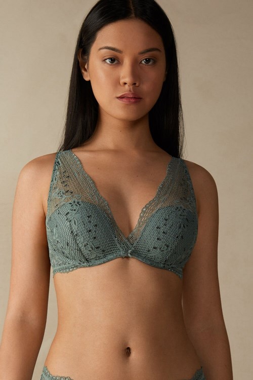 Intimissimi Prairie Bouquet Giorgia Balconette Bra Yeşil Yeşil | OXSGR-9507