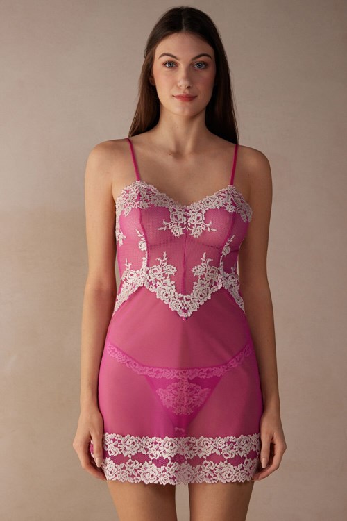 Intimissimi Pretty Flowers Babydoll Pembe Pembe | UCKYN-4126