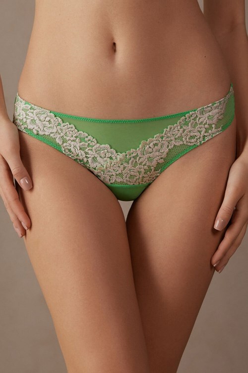 Intimissimi Pretty Flowers Brazilian Yeşil Nane | GECSX-3958
