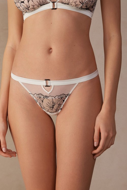 Intimissimi Pure Joy Brazilian Beyaz Siyah | BPNZF-4105