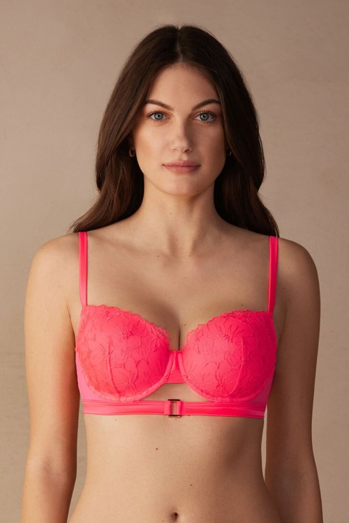 Intimissimi Pure Joy Sofia Balconette Bra Pembe Pembe | LHZBK-9365