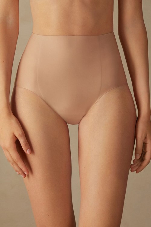 Intimissimi Raw-Cut Microfiber Briefs Bej Rengi | QDHOW-3647