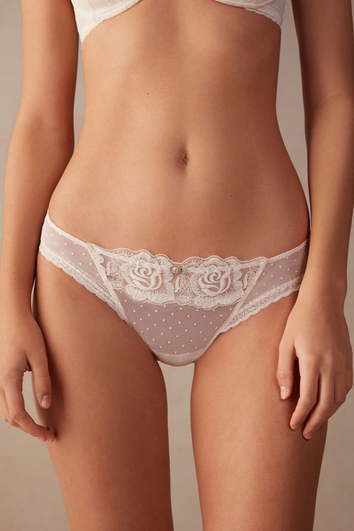 Intimissimi Scent of Roses Panties Natural - 612i - Vanilla Ivory | KVHAR-4103