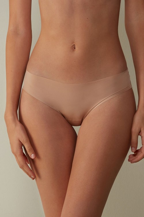 Intimissimi Seamless Microfiber Panties Bej Rengi | YZXPC-8410
