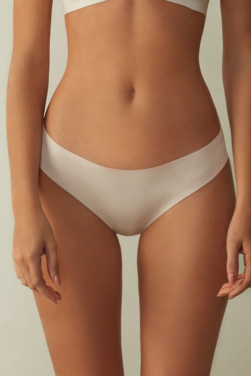 Intimissimi Seamless Supima® Pamuklu Brazilian Panties Pembe | LZQVO-4359