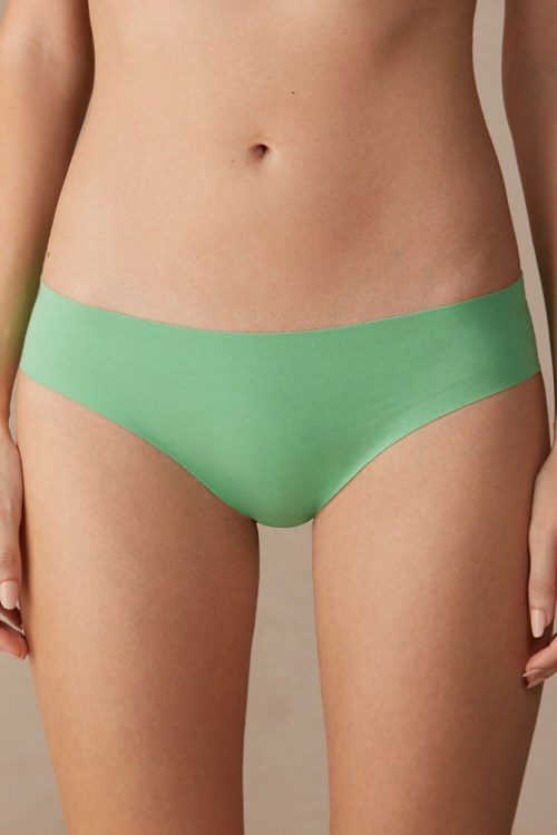 Intimissimi Seamless Supima® Pamuklu Panties Yeşil Nane | HVZSI-9546