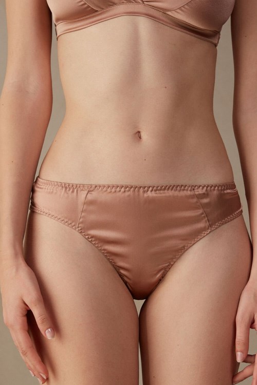 Intimissimi Silk Cheeky Briefs Pembe | DKOSY-4578