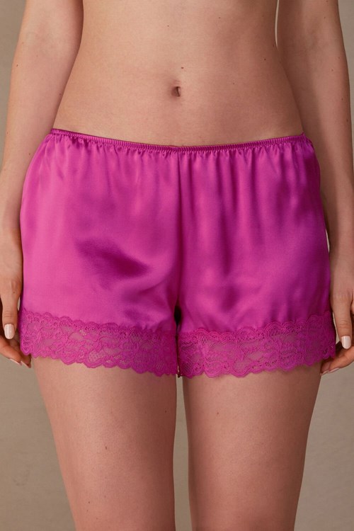 Intimissimi Silk Shorts Pembe Pembe | EIJPX-1672