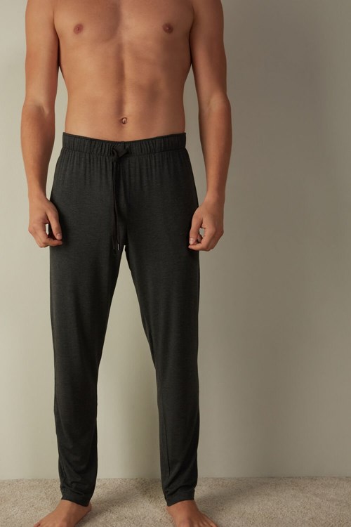 Intimissimi Silk and Modal Trousers Gri Koyu Gri | OLJXG-4569